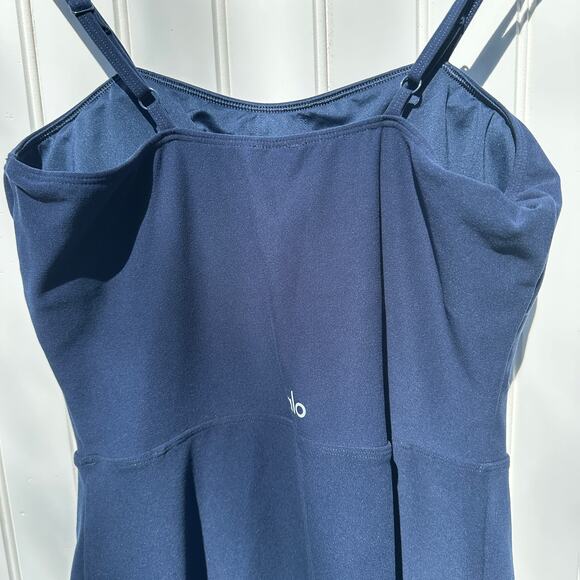 Alo Yoga Alosoft Courtside Dress Navy Size Small Limited Edition EUC Tennis - Picture 12 of 16